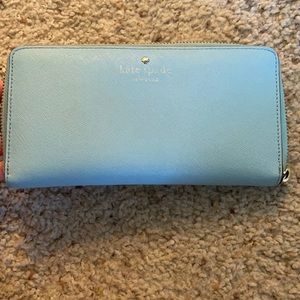 Seaside Blue Kate Spade large wallet